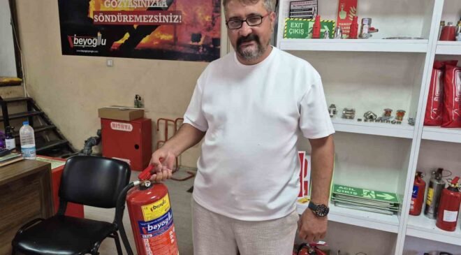 Yangın söndürme cihazlarına düzenli bakım ve eğitim önemli