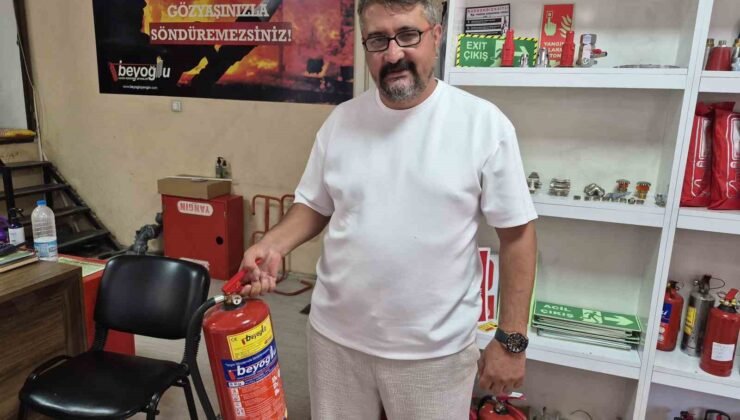 Yangın söndürme cihazlarına düzenli bakım ve eğitim önemli