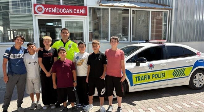 370 öğrenciye trafik eğitimi verildi