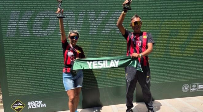 Konya Ultra Trail’de Eskişehir rüzgârı! Bahar Sezer Algın şampiyon, Cenk Algın ikinci