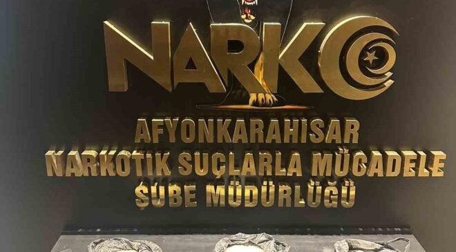 Afyonkarahisar’da 5 kilogram uyuşturucuyla yakalanan şahıs tutuklandı