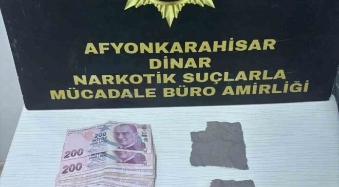 Afyonkarahisar’da torbacı operasyonu: 1 kişi tutuklandı
