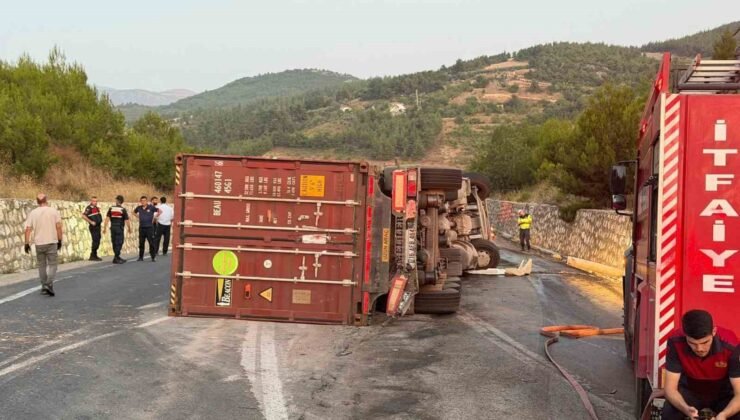 Bilecik’te 2 tır çarpıştı, 1 kişi yaralandı