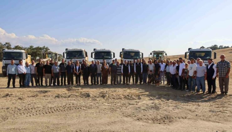 Bilecik’te 8 kilometrelik köy yolu sıcak asfalta hazırlanıyor