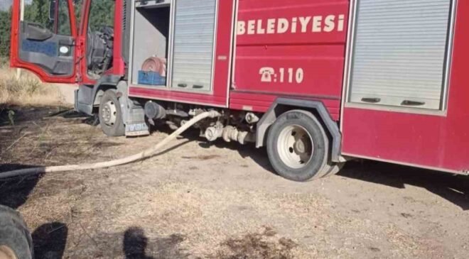 Bilecik’te çalılık yangını ormanlık alana sıçramadan söndürüldü