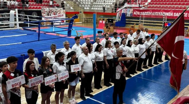 Bilecik’te İller Arası Kick Boks Şampiyonasına 21 ilden 480 sporcu katıldı