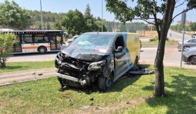 Eskişehir’de korkutan kaza: 2 yaralı