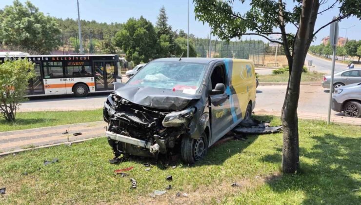 Eskişehir’de korkutan kaza: 2 yaralı