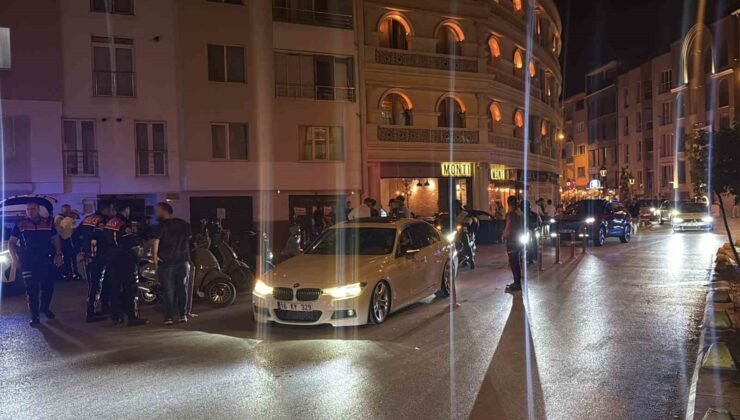Eskişehir’de polisten araç gürültüsünün yoğun olduğu sokakta kapsamlı denetim