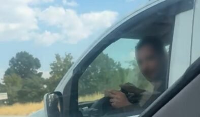 Eskişehir’de trafikteki kavga kamerada