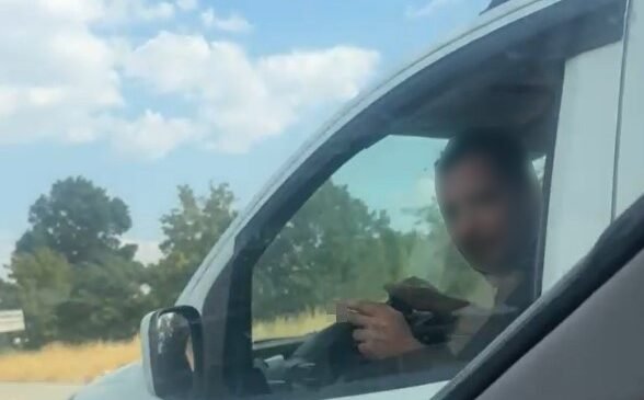 Eskişehir’de trafikteki kavga kamerada