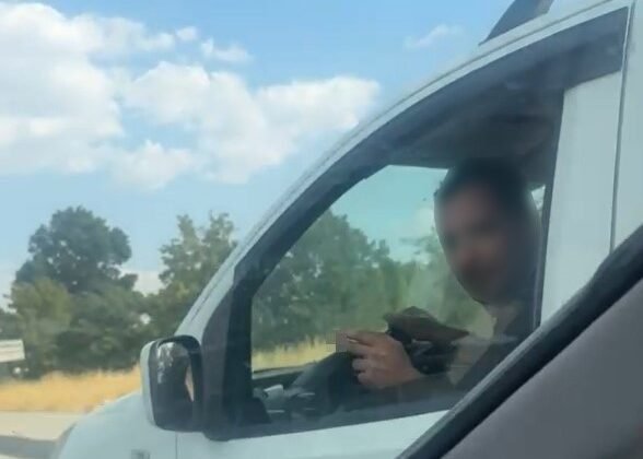 Eskişehir’de trafikteki kavga kamerada