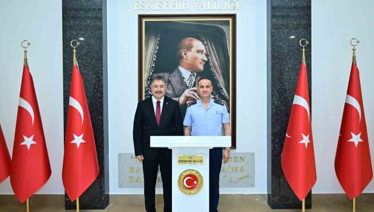 Hava Kuvvetleri Komutanlığına atanan Orgeneral Dalkıran’dan Vali Yılmaz’a veda ziyareti