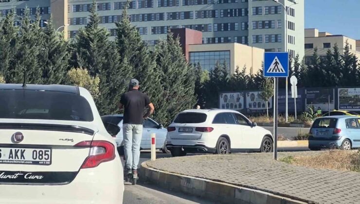 Hem kendi hem trafiğin can güvenliğini hiçe saydı