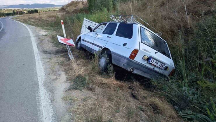 Hisarcık’ta otomobil şarampole savruldu: 4 yaralı