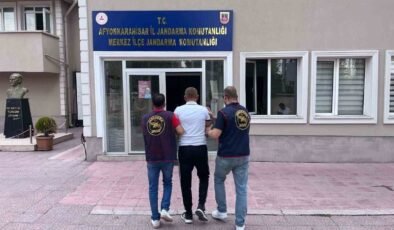 Jandarma 20 yıl hapis cezasıyla aranan şahsı yakaladı