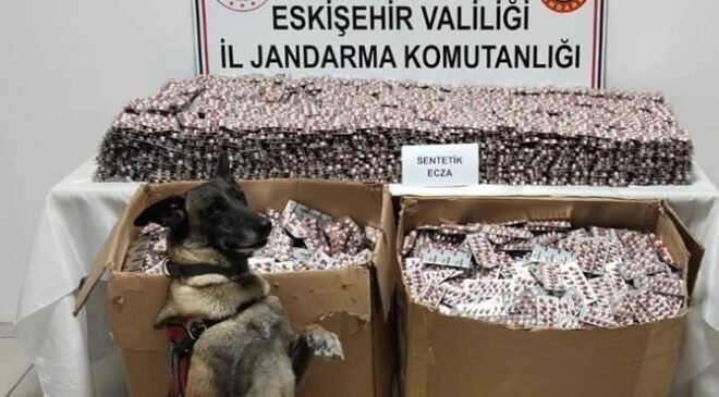 Jandarma 84 bin adet sentetik ecza hapı ele geçirdi, 3 kişi tutuklandı