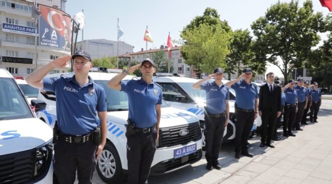 Kütahya Emniyet Teşkilatına 37 yeni hizmet aracı