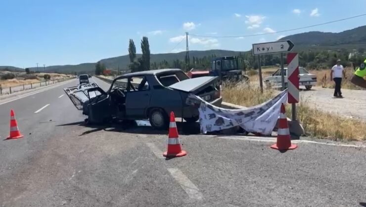 Kütahya’da otomobiller çarpıştı: 1 ölü, 4 yaralı