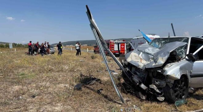 Kütahya’da trafik kazası: 1 ölü 5 yaralı