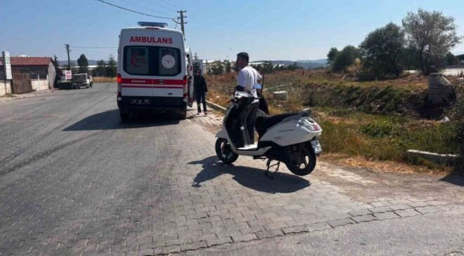 Motosiklet takla attı, sürücüsü yaralandı