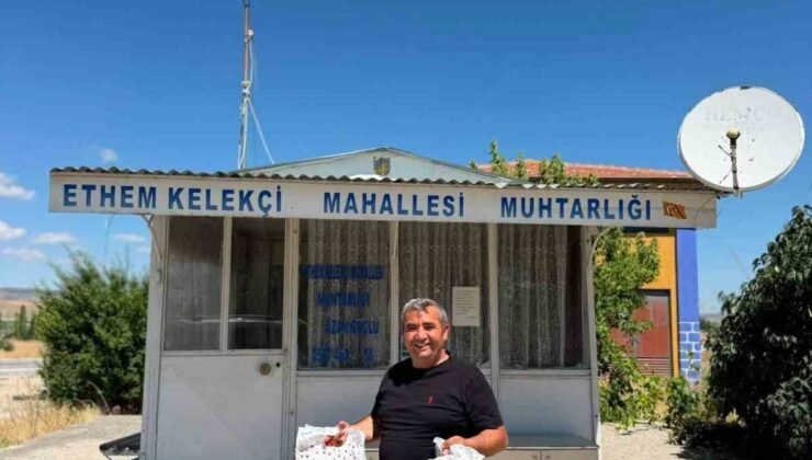 Muhtardan öğrencilere eğitim desteği