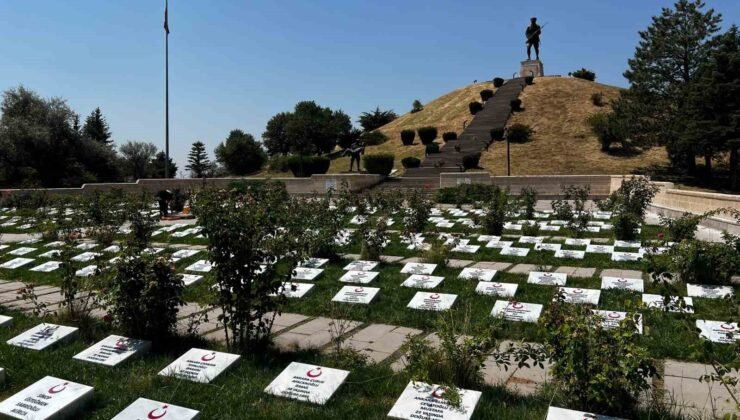 Öğrenciler 510 şehit mezarının taşını okul atölyesinde yapıp mezarları yenilediler