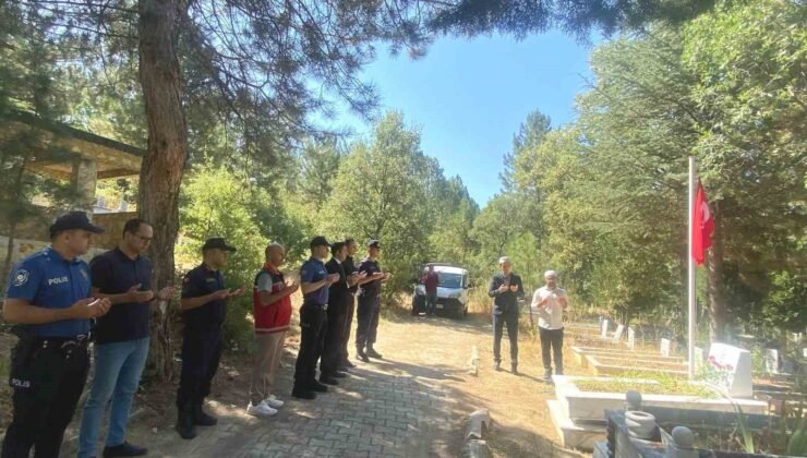 Şaphane’de şehit İlyas Ercan Aslan kabri başında anıldı