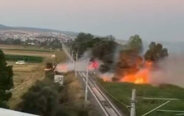 Tavşanlı’da çıkan arazı yangını kısa sürede söndürüldü