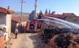 Tavşanlı’da yangın paniği: Alevler evlere ulaşmadan söndürüldü