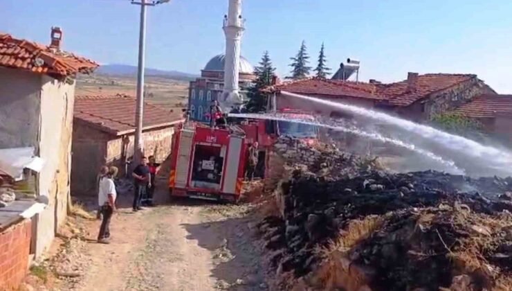 Tavşanlı’da yangın paniği: Alevler evlere ulaşmadan söndürüldü