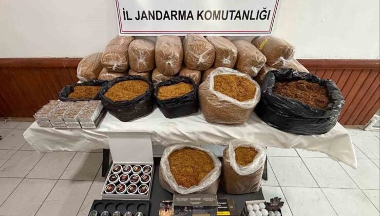 Uşak’ta 120 kilo bandrolsüz tütün ele geçirildi