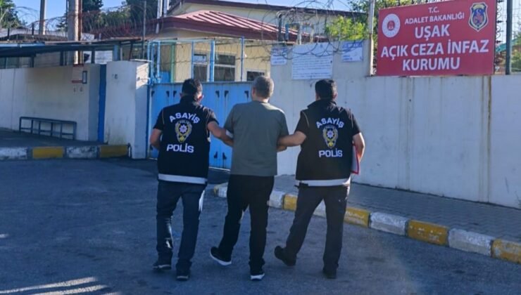 Uşak’ta 26 yıl 15 gün hapis cezasıyla aranan hükümlü yakalandı