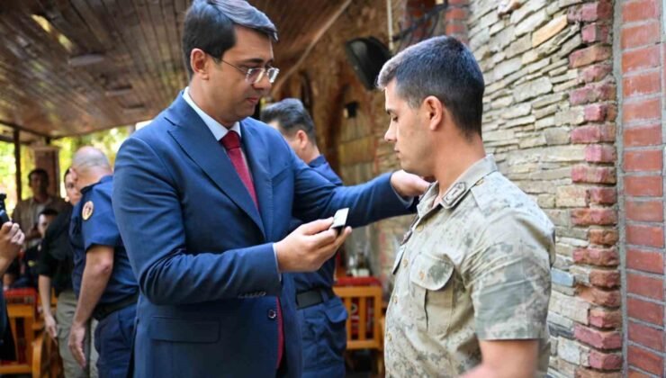 Uşak’ta jandarma personeli için rütbe terfi töreni düzenlendi