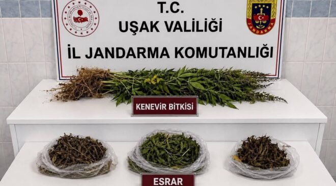 Uşak’ta kaçakçılık operasyonu