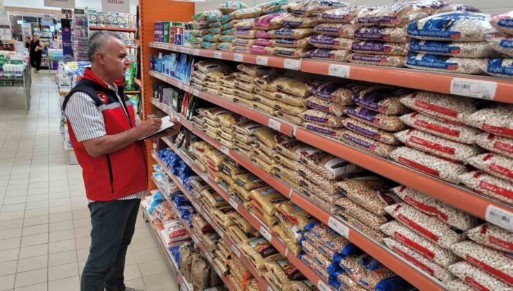 Uşak’ta marketlerde tarımsal ürün fiyatları takip edildi