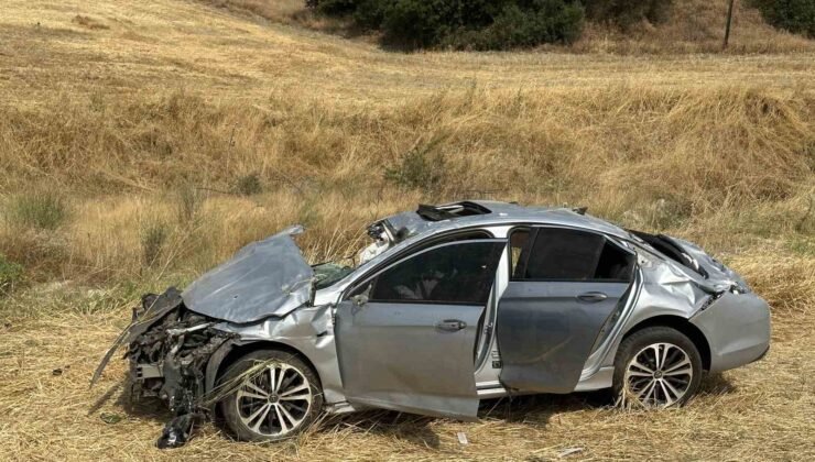 Uşak’ta otomobil takla attı: 1 ölü