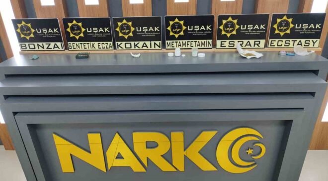 Uşak’ta uyuşturucu operasyonunda 14 şüpheli tutuklandı