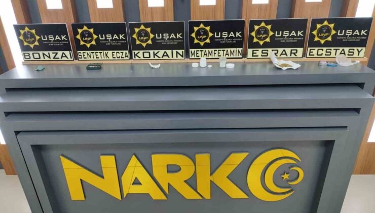 Uşak’ta uyuşturucu operasyonunda 14 şüpheli tutuklandı
