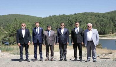 Vali Işın, Kayı Köyü Göleti’nde incelemelerde bulundu