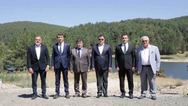 Vali Işın, Kayı Köyü Göleti’nde incelemelerde bulundu