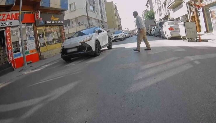 Yaya geçidinde kuralları hiçe saydı