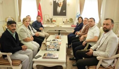Başkan Ünlüce’den, Başkan Dökmeci’ye ziyaret