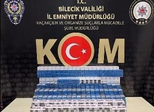 Bilecik polisi bir tırda bin 210 paket kaçak sigara ele geçirildi