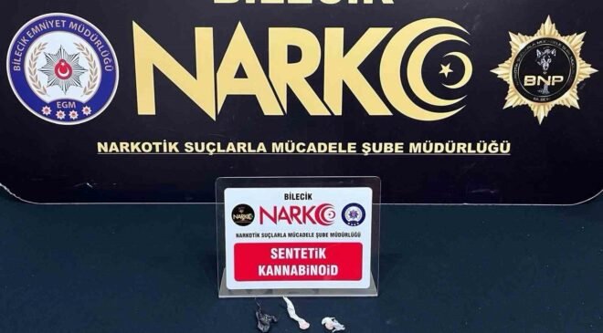 Bilecik’te bir araç 3 şüpheli şahıs üzerinde bonzai ele geçirildi