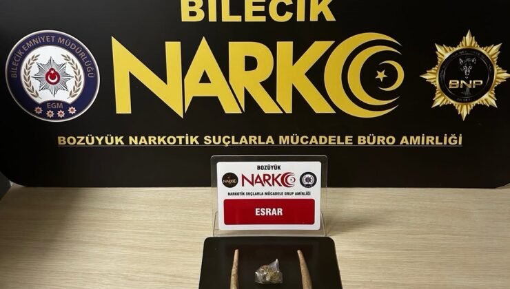 Bilecik’te bir şahsın üzerinde esrar maddesi çıktı