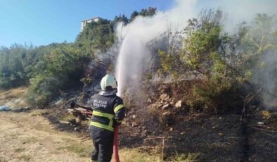 Bilecik’te makilik alanda çıkan yangın anında söndürüldü