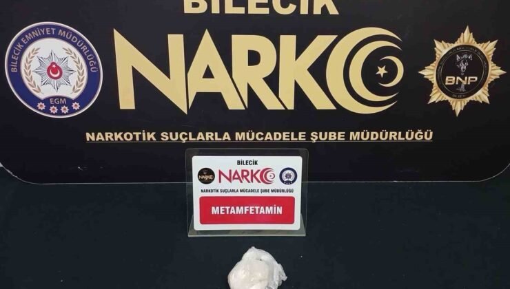 Bilecik’te üzerinde metamfetaminle yakalandı