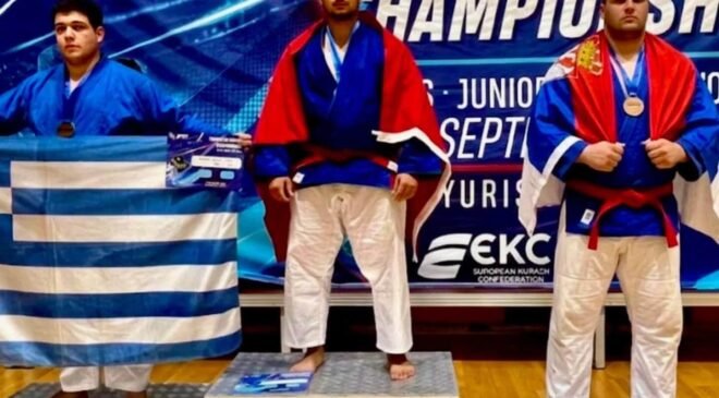 Bilecikli sporcu Avrupa Kuraş Şampiyonu oldu