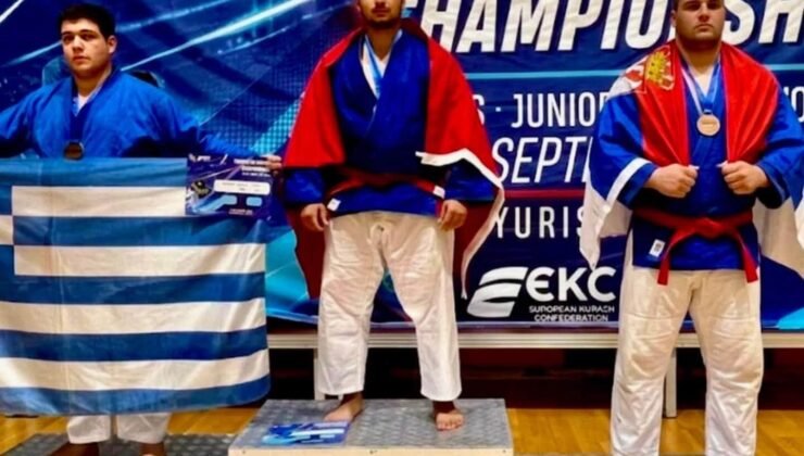 Bilecikli sporcu Avrupa Kuraş Şampiyonu oldu